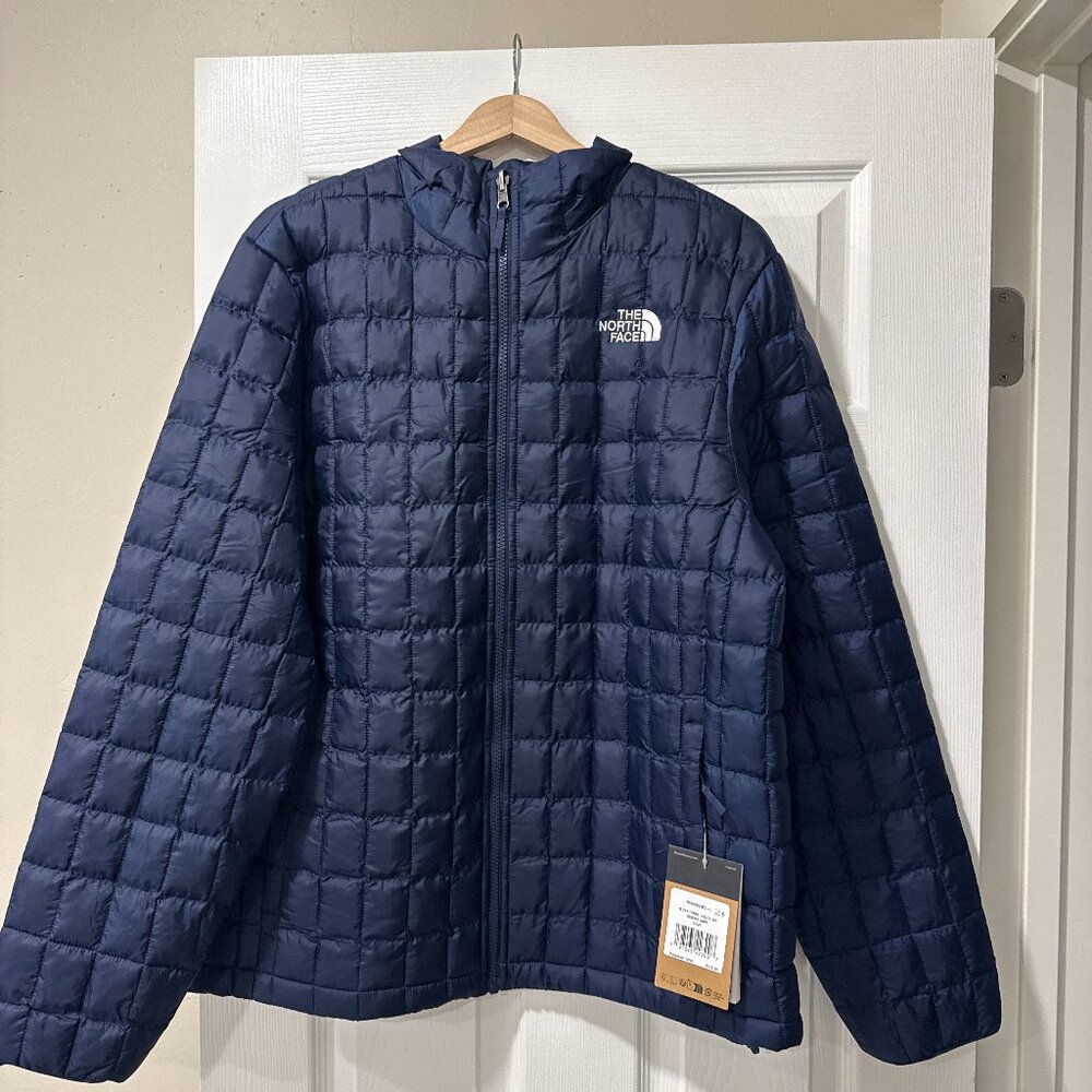 The North Face Thermoball Jacket Mens NWT Black / Blue S M L